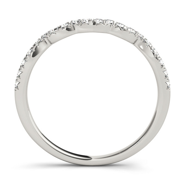 49629-White-1 Curverd Wedding Ring, in White Gold - 50825