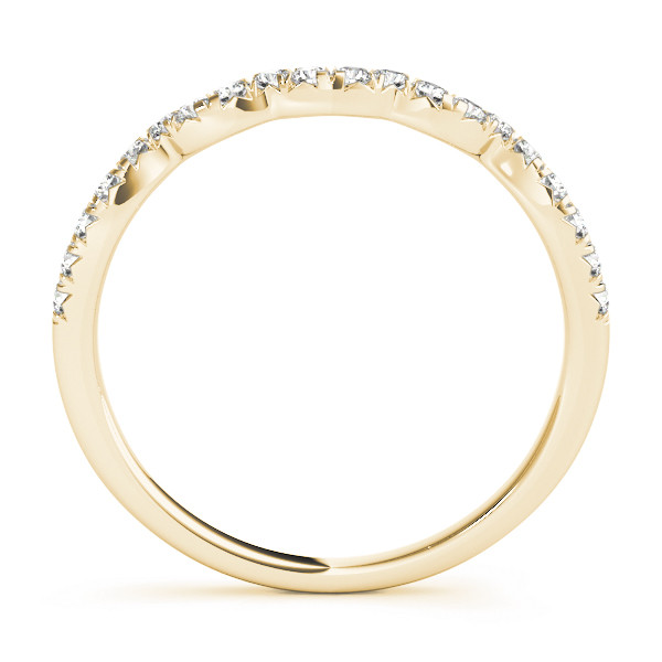 49629-Yellow-1 Curverd Wedding Ring, in Yellow Gold - 50825
