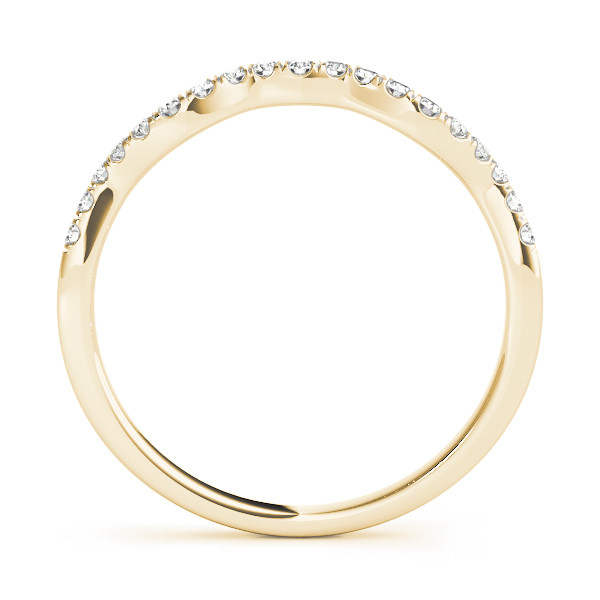 49645-Yellow-1 Curverd Wedding Ring, in Yellow Gold - 50852