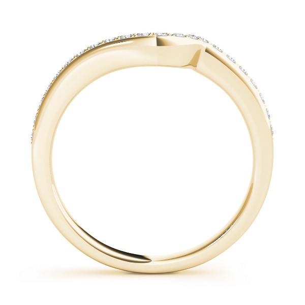 49650-Yellow-1 Curverd Wedding Ring, in Yellow Gold - 50860