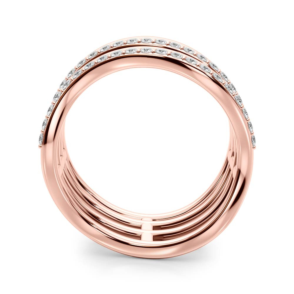 50644-Pink-1 Diamond Fashion Ring, in Rose Gold - 84718