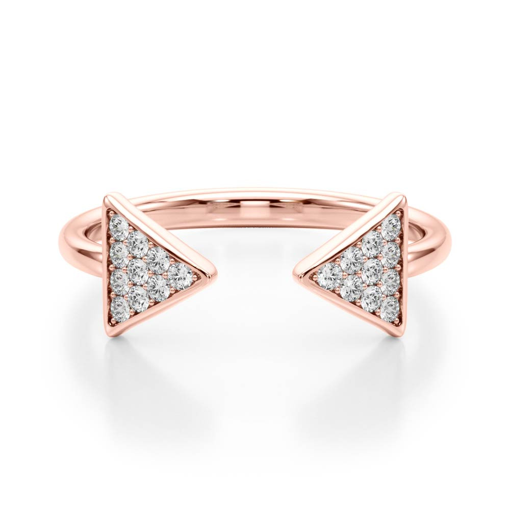 51117-Pink-2 Diamond Fashion Ring, in Rose Gold - 84726