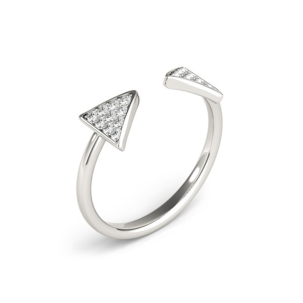 51117-White-2 Diamond Fashion Ring, in Platinum - 84726