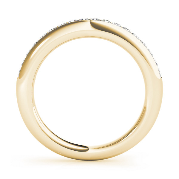 51242-Yellow-1 Channel Set Wedding Ring, in Yellow Gold - 50933