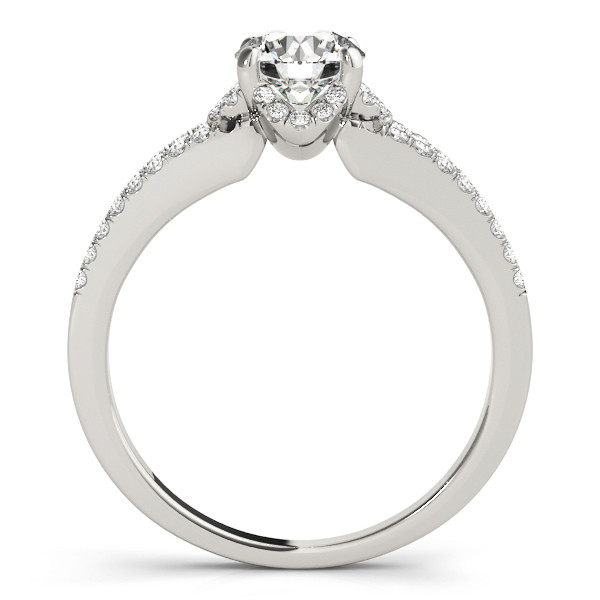 52258-White-1 Halo Engagement Ring, Round Shape, in Platinum - 84818