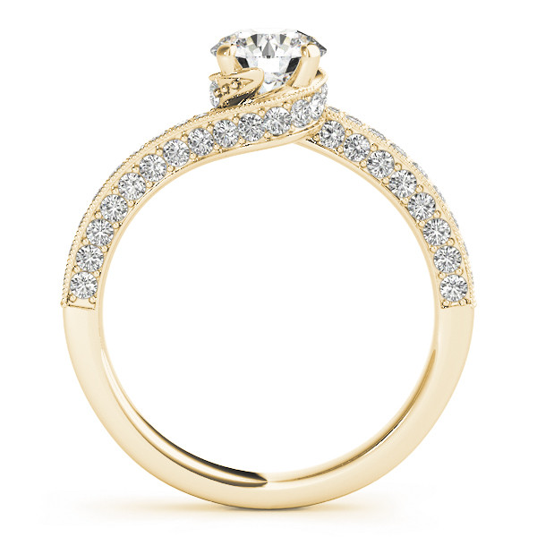 52406-Yellow-1 Vintage Engagement Ring, Round Shape, in Yellow Gold - 84821