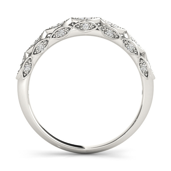 52459-White-1 Diamond Wedding Ring, in Platinum - 51044