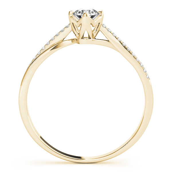 52513-Yellow-1 Vintage Engagement Ring, Round Shape, in Yellow Gold - 84888
