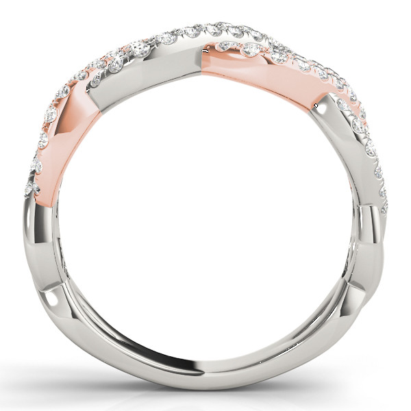 52642-Pink-1 Fashion Wedding Ring, in Rose Gold - 84861