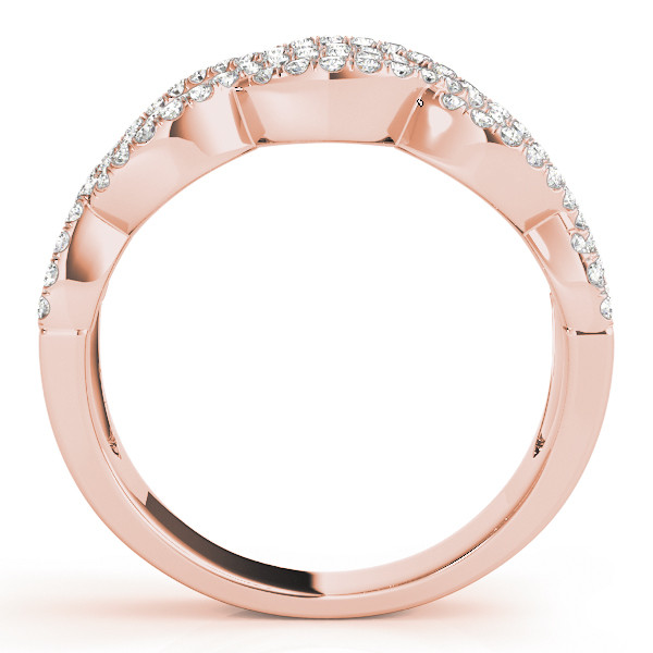 52644-Pink-1 Double Row Wedding Ring, in Rose Gold - 84863