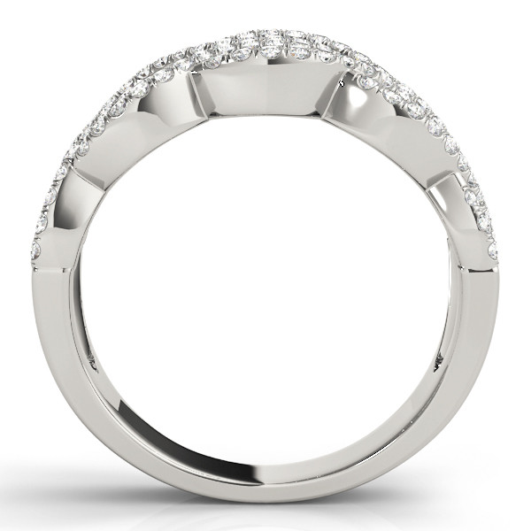 52644-White-1 Double Row Wedding Ring, in White Gold - 84863