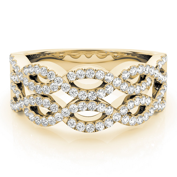 52644-Yellow-2 Double Row Wedding Ring, in Yellow Gold - 84863