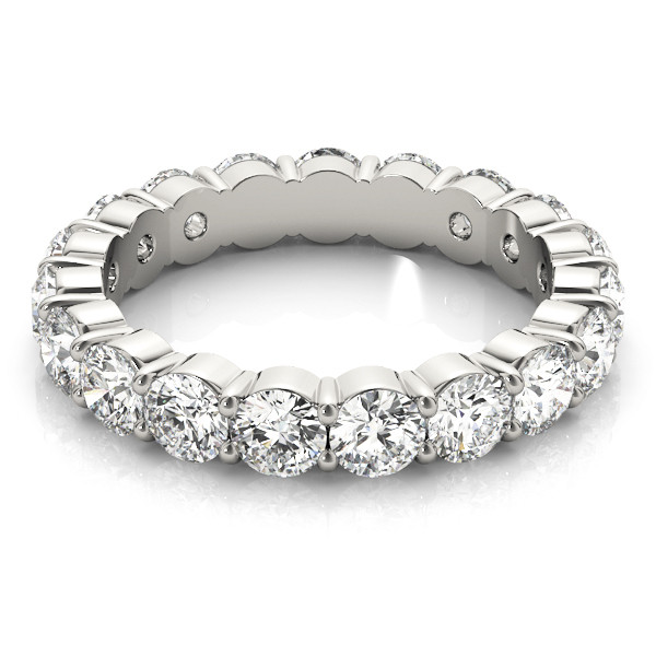 52714-White-2 Eternity Ring, in Platinum - 84908