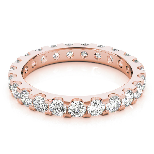 53341-Pink-2 Eternity Ring, in Rose Gold - 84928