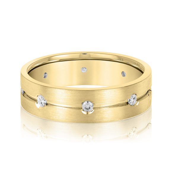 Men's Heavy Wedding Band, in Yellow Gold - ND18245H