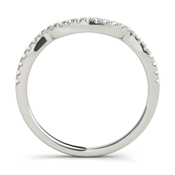 56135-White-1 Diamond Wedding Ring, in Sterling Silver - 50997