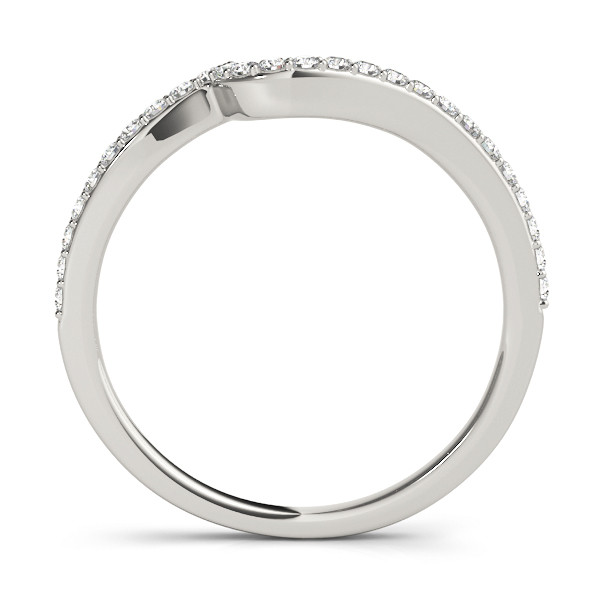 56257-White-1 Curverd Wedding Ring, in White Gold - 84262
