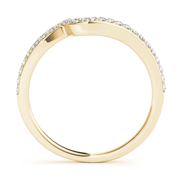 56257-Yellow-1 Curverd Wedding Ring, in Yellow Gold - 84262