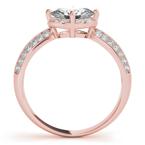 56348-Pink-1 Halo Engagement Ring, Oval Shape, in Rose Gold - 84885