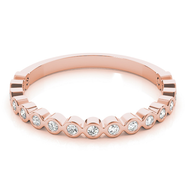 56533-Pink-2 Stackable Wedding Ring, in Rose Gold - 84976