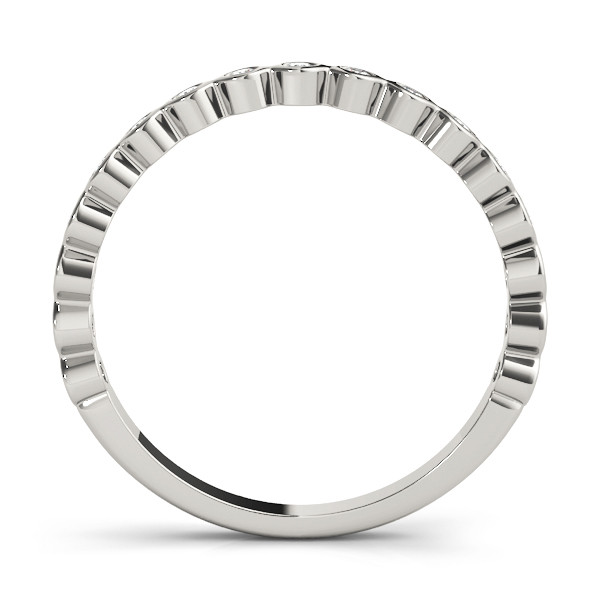 56533-White-1 Stackable Wedding Ring, in White Gold - 84976