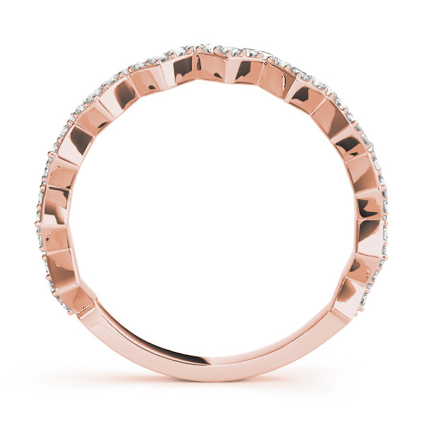 56537-Pink-1 Stackable Wedding Ring, in Rose Gold - 84980