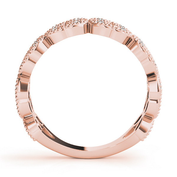 56539-Pink-1 Stackable Wedding Ring, in Rose Gold - 84982
