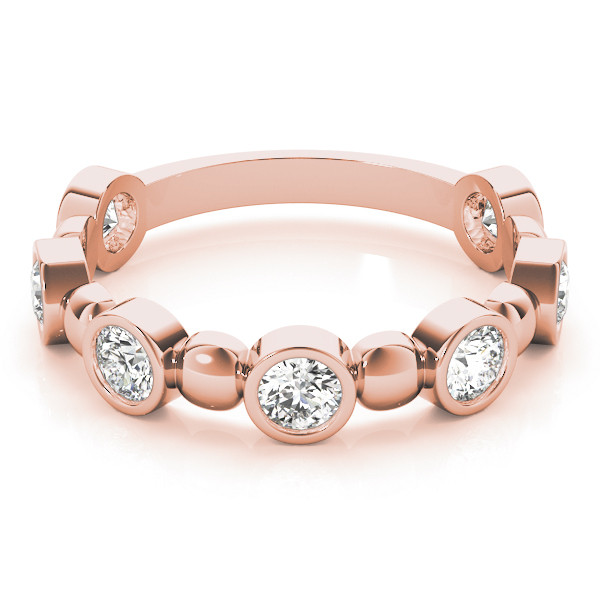 56540-Pink-2 Stackable Wedding Ring, in Rose Gold - 84983