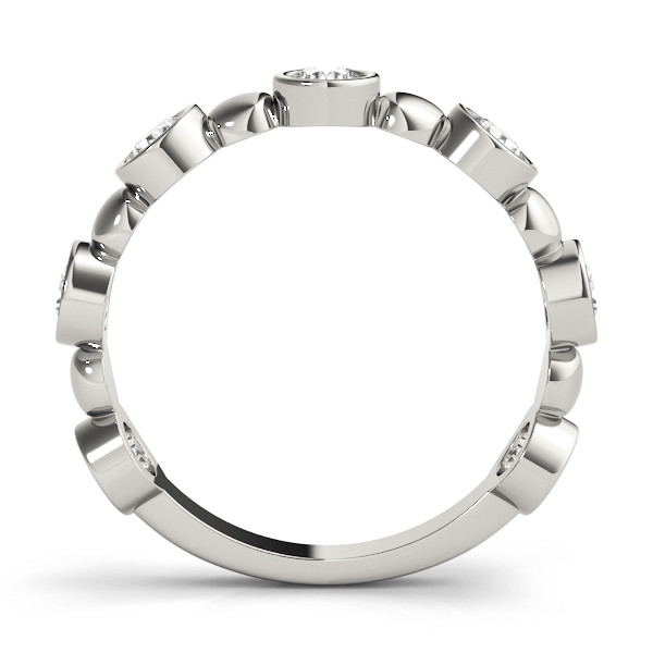 56540-White-1 Stackable Wedding Ring, in Platinum - 84983