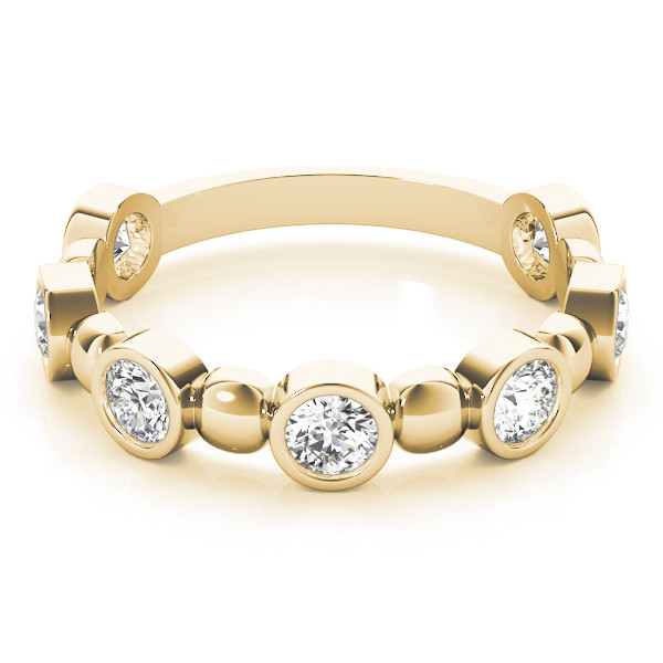 56540-Yellow-2 Stackable Wedding Ring, in Yellow Gold - 84983