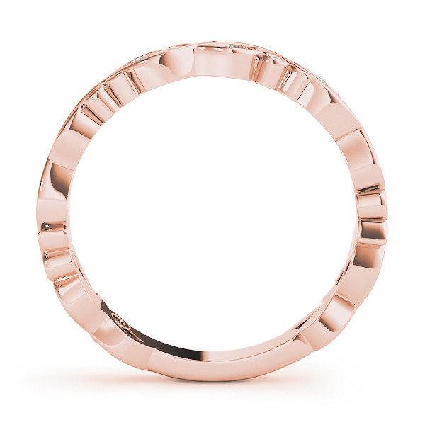 56542-Pink-1 Stackable Wedding Ring, in Rose Gold - 84985