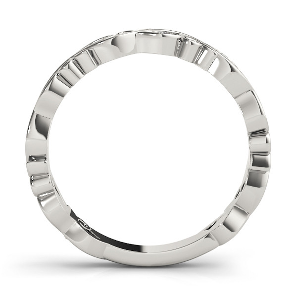 56542-White-1 Stackable Wedding Ring, in White Gold - 84985