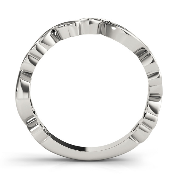 56543-White-1 Stackable Wedding Ring, in White Gold - 84986