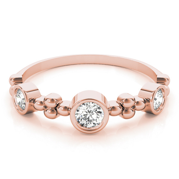 56545-Pink-2 Stackable Wedding Ring, in Rose Gold - 84988