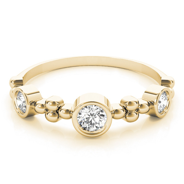 56545-Yellow-2 Stackable Wedding Ring, in Yellow Gold - 84988