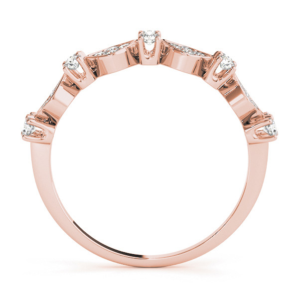 56603-Pink-1 Fashion Wedding Ring, in Rose Gold - 84922
