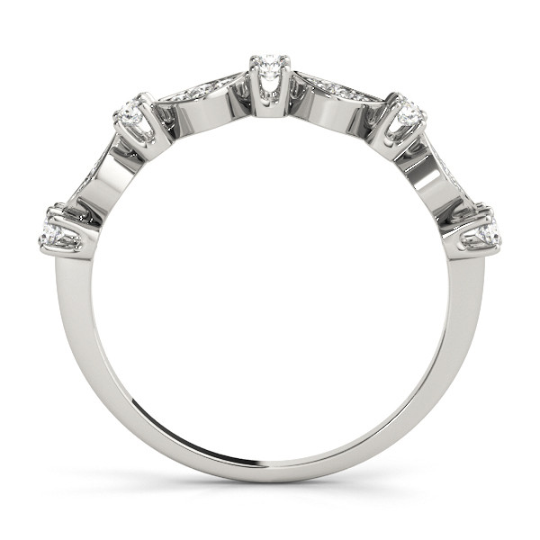 56603-White-1 Fashion Wedding Ring, in Platinum - 84922