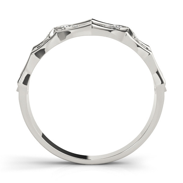 56605-White-1 Fashion Wedding Ring, in White Gold - 85010