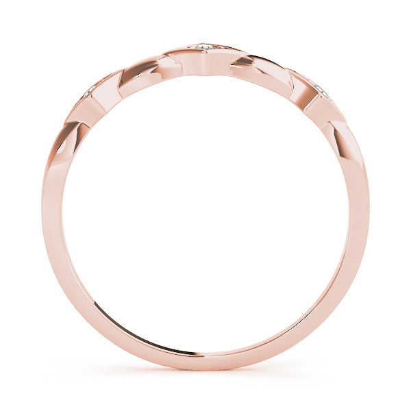 56610-Pink-1 Fashion Wedding Ring, in Rose Gold - 85016
