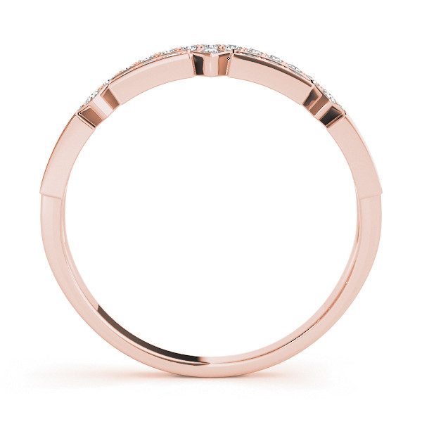 56611-Pink-1 Fashion Wedding Ring, in Rose Gold - 85018