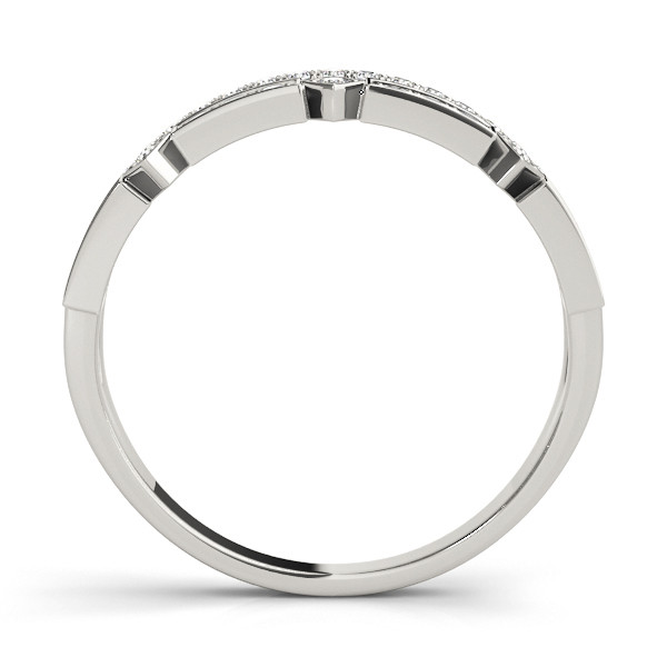 56611-White-1 Fashion Wedding Ring, in White Gold - 85018
