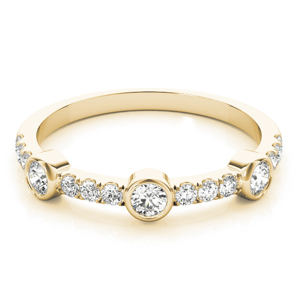 56613-Yellow-2 Fashion Wedding Ring, in Yellow Gold - 85023