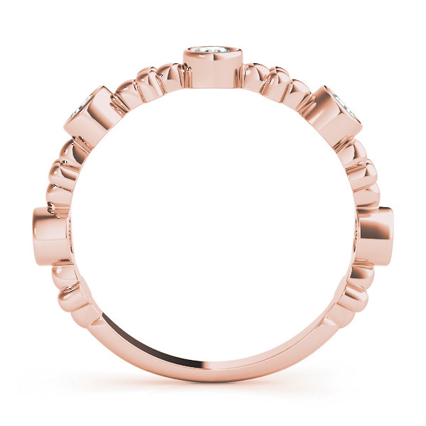 56617-Pink-1 Fashion Wedding Ring, in Rose Gold - 85028
