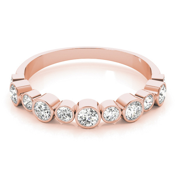 56620-Pink-2 Fashion Wedding Ring, in Rose Gold - 85034