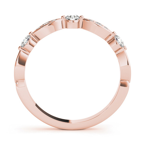 56626-Pink-1 Stackable Wedding Ring, in Rose Gold - 85042