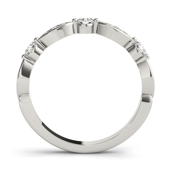 56626-White-1 Stackable Wedding Ring, in White Gold - 85042