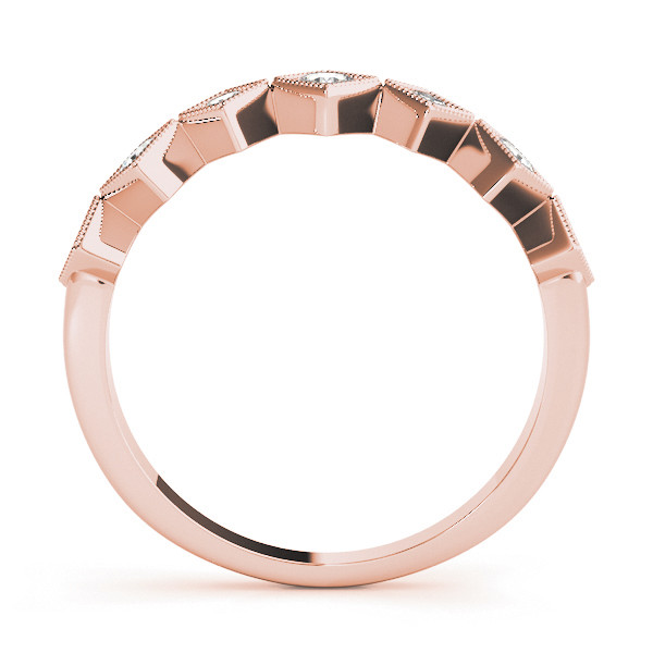 56628-Pink-1 Stackable Wedding Ring, in Rose Gold - 85044