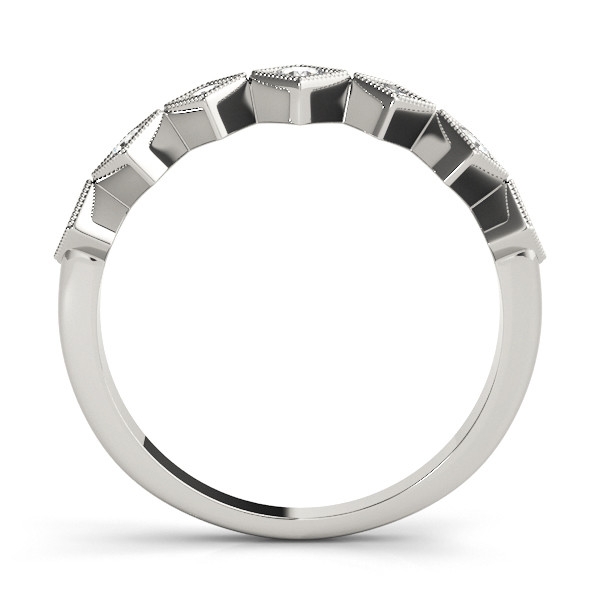 56628-White-1 Stackable Wedding Ring, in White Gold - 85044