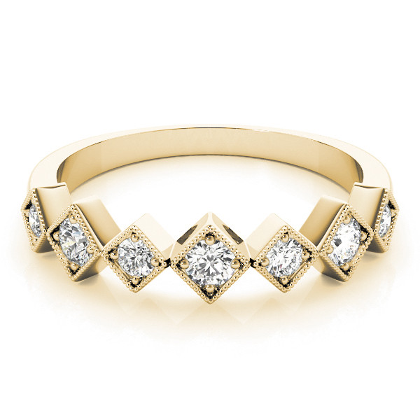 56628-Yellow-2 Stackable Wedding Ring, in Yellow Gold - 85044