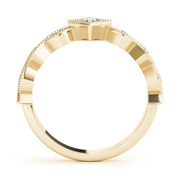 56629-Yellow-1 Stackable Wedding Ring, Round Shape, in Yellow Gold - 85045